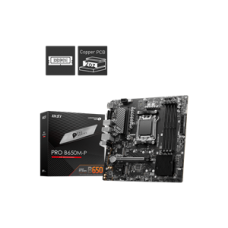 MSI MB PRO B650M-P, SOCKET AMD AM5, CS AMD B650, 4 DIMM SOCKETS DDR5, HDMI/DP/VGA, 2.5 LAN, MICRO-ATX, 3YW.