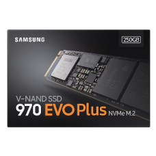 SAMSUNG SSD M.2 NVMe PCI-E GEN3 250GB MZ-V7S250BW SERIES 970 EVO PLUS, M.2 2280, NVMe PCI-E GEN3x4, READ 3500MB/s, WRITE 2300MB/s, 5YW.