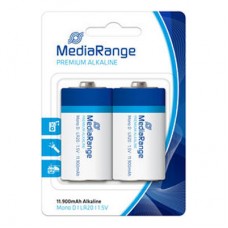 Αλκαλική Μπαταρία MediaRange Premium D 1.5V (LR20) (2 Pack) (MRBAT109)