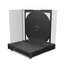 MediaRange CD Jewelcase for 2 discs 10.4mm Black tray (MRBOX23)