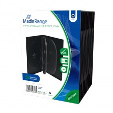 MediaRange DVD Case for 6 discs 22mm Black Pack 5 (MRBOX35-6)