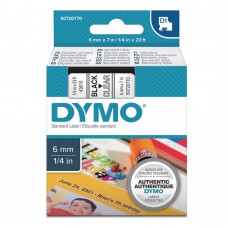 Ταινία Ετικετογράφου DYMO Standard 43610 6 mm x 7 m (Μαύρα Γράμματα σε Διάφανο Φόντο) (S0720770) (DYMO43610)