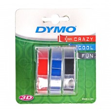 Ταινία Ετικετογράφου DYMO S0847750 Embossing Pack (3 Tapes) - 9mm (Blue/Black/Red) (S0847750) (DYMOS0847750)