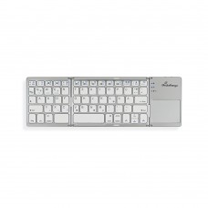 MediaRange Foldable and Rechargeable Bluetooth keyboard 64 keys with touchpad Silver (MROS133-GR)