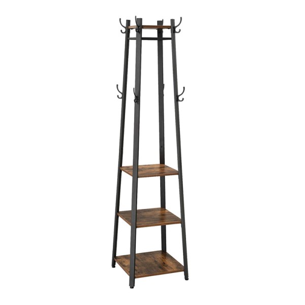Μεταλλικός Καλόγερος με 3 Ράφια 45 x 45 x 181 cm Vasagle (LCR80X) (VASLCR80X)