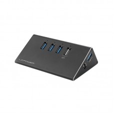 LC-Power USB 3.0 Hub 3 -Port USB-A (Μαύρο) (LC-HUB-ALU-2B-4) (LC-HUB-ALU-2B-4)