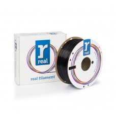 REAL PETG 3D Printer Filament - Black - spool of 1Kg - 1.75mm (REALPETGRBLACK1000MM175)