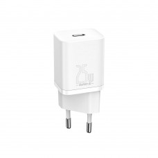 Baseus Super Si 1C Travel  Quick Charger White (25W) (CCSP020102) (BASCCSP020102)