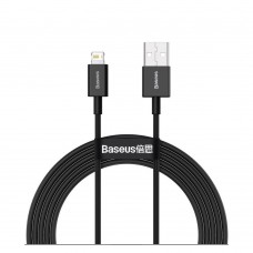 Baseus Lightning Superior Series cable, Fast Charging, Data 2.4A, 2m Black (CALYS-C01) (BASCALYS-C01)