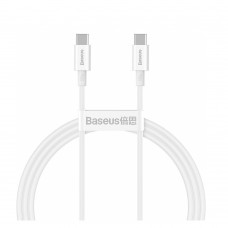 Baseus Type-C - Type-C Superior cable Quick Charge / Power Delivery / FCP 100W 5A 20V 1m white (CATYS-B02) (BASCATYS-B02)