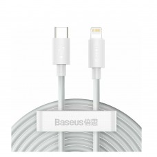 Baseus Lightning Simple Wisdom cable (2pcs/set) PD 20W 5A 1.5m White (TZCATLZJ-02) (BASTZCATLZJ-02)