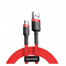 Baseus Cafule Braided USB 2.0 to micro USB Cable Κόκκινο 2m (CAMKLF-C09) (BASCAMKLFC09)