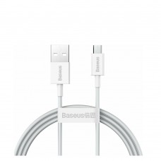 Baseus Superior Series Regular USB 2.0 to micro USB Cable Λευκό 1m (CAMYS-02) (BASCAMYS02)