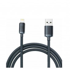 Baseus Crystal Shine Braided USB to Lightning Cable Μαύρο 2m (CAJY000101) (BASCAJY000101)