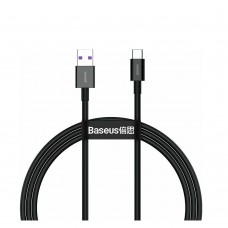 Baseus Superior USB 2.0 Cable USB-C male - USB-A male Μαύρο 1m (CATYS-01) (BASCATYS01)