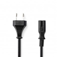 Nedis Euro - IEC C7 Cable 2m Μαύρο (PCGB11040BK20) (NEDPCGB11040BK20)