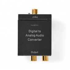 Nedis Digital Audio Converter 1-way Connection 1x Digital RCA (ACON2510BK) (NEDACON2510BK)