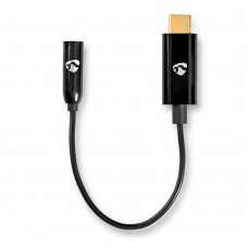 Nedis Αντάπτορας Jack 3.5mm θηλυκό/ USB-C αρσενικό Mαύρο (CCBW65950BK015) (NEDCCBW65950BK015)