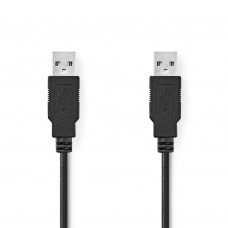 Nedis USB 2.0 Cable USB-A male - USB-A male 2m (CCGB60000BK20) (NEDCCGB60000BK20)