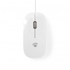 Nedis Wired Mouse Ενσύρματο Ποντίκι Λευκό (MSWD200WT) (NEDMSWD200WT)