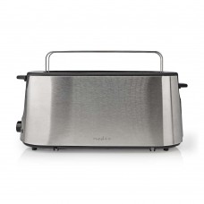 Nedis Φρυγανιέρα 1 Θέσης 1000W Inox (KABT310EAL) (NEDKABT310EAL)