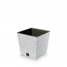 Prosperplast Furu Square Low ECO Wood Flowerpot 235Χ240 White (DFS240W-S449W) (PSPDFS240W-S449W)