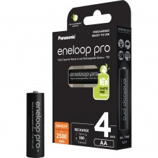 Panasonic Eneloop Pro Επαναφορτιζόμενες Μπαταρίες AA Ni-MH 2500mAh 1.2V 4τμχ (8212845) (PAN8212845)