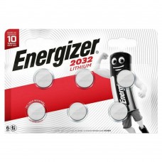 Energizer Μπαταρίες Λιθίου Ρολογιών CR2032 3V 6τμχ (25124656) (ENE25124656)