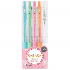 Zebra Sarasa Clip 0.5 Milk Color 5 Color Pen Set (ZB-17270) (ZEB17270)