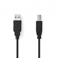 Nedis USB 2.0 Cable USB-A male - USB-A male / USB-B male Μαύρο 3m (CCGL60100BK30) (NEDCCGL60100BK30)