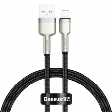 Baseus Braided USB to Lightning Cable Μαύρο 2m  (CALJK-B01) (BASCALJK-B01)