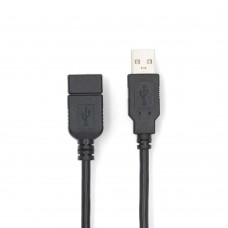Nedis Καλώδιο USB-A Male to USB-A Female 1.00m Black (CCGL60010BK10) (NEDCCGL60010BK10)