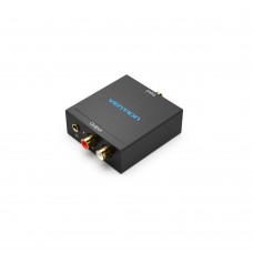 VENTION Optical Fiber/Coaxial Digital Audio to TRS 3.5mm/2RCA Audio Converter Black (BDFB0) (VENBDFB0)