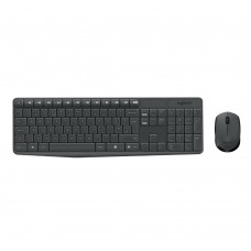 Logitech MK235 Ασύρματο Σετ Πληκτρολόγιο & Ποντίκι Αγγλικό Grey (920-007931) (LOGMK235US)