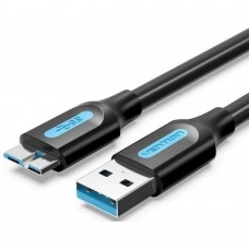 VENTION USB 3.0 A Male to Micro B Male Cable 1.5M Black PVC Type (COPBG) (VENCOPBG)