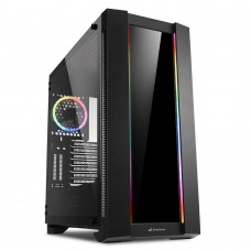 Sharkoon Elite Shark CA200G Gaming Midi Tower Κουτί Υπολογιστή με Πλαϊνό Παράθυρο και RGB Φωτισμό Μαύρο (ELCA200G) (SHRELCA200G)