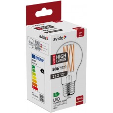 Avide LED Filament Κοινή  3.8W E27 Θερμό 3000K Super Υψηλής Φωτεινότητας