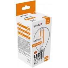 Avide LED Filament Σφαιρική 4.5W E14 Λευκό 4000K