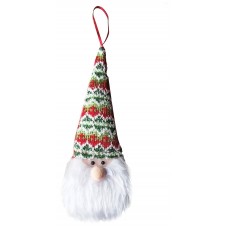 Artezan Χριστουγεννιάτικος Νάνος 25cm  Κόκκινο-Λευκό-Πράσινο