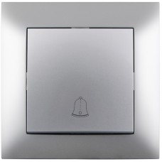 Entac Arnold Recessed doorbell switch Silver