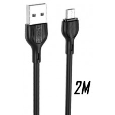 XO NB200 2.4A USB cable Micro 2M Black