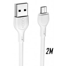 XO NB200 2.4A USB cable Micro 2M White