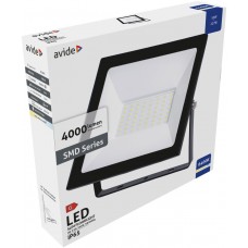 Avide LED Προβολέας Slim SMD  50W Ψυχρό 6400K Value