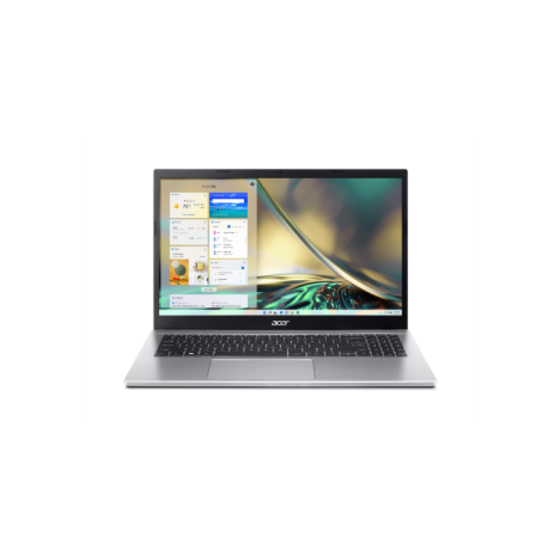 ACER NB ASPIRE A315-59-53SJ, 15.6" FHD 1920x1080, INTEL CPU 12TH GEN i5-1235U, 8GB RAM, SSD 512GB M.2. NVME, INTEL IRIS XE GRAPHICS, WIN11HOME, SILVER, 2YW for Consumers/ 1YW for professionals.