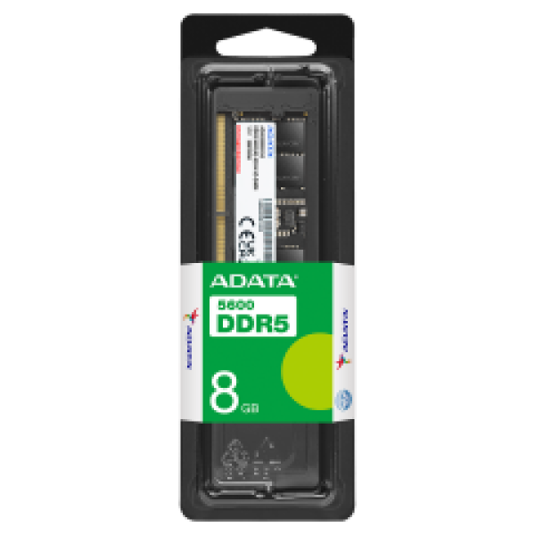 ADATA RAM DIMM 8GB AD5U56008G-S, DDR5, 5600MHz, CL46, SINGLE TRAY, LTW.