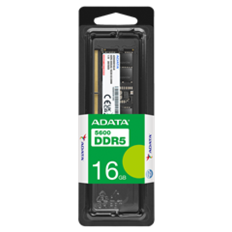 ADATA RAM DIMM 16GB AD5U560016G-S, DDR5, 5600MHz, CL46, SINGLE TRAY, LTW.