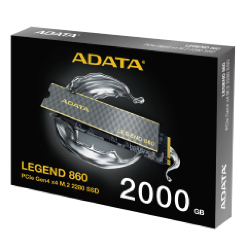 ADATA SSD M.2 NVMe PCI-E GEN4 2TB LEGEND 860 SLEG-860-2000GCS, M.2 2280, NVMe PCI-E GEN4x4, READ 6000MB/s, WRITE 5000MB/s, 5YW.