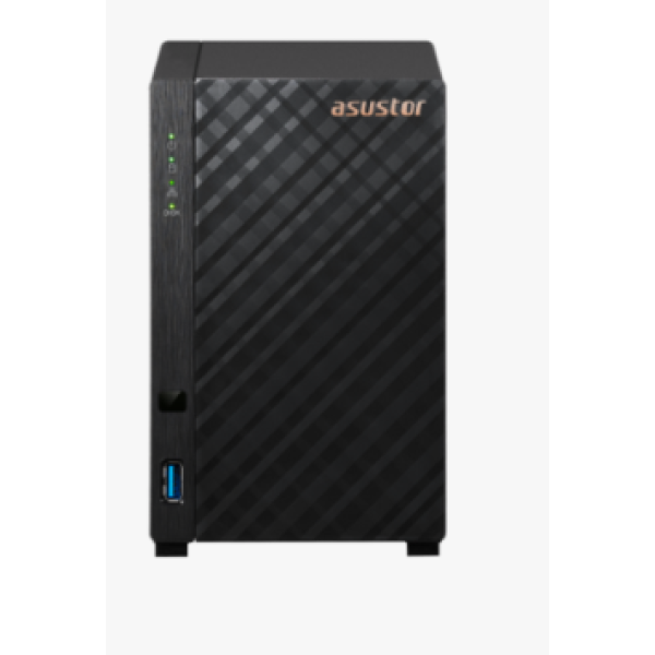 ASUSTOR NAS DRIVESTOR 2 AS1102TL, DT, 2 BAYS, REALTEK RTD1619B 1.7GHz QC, 1GB DDR4, USB3.2/USB2.0, GbEx1, WoL, WoW, 3YW.
