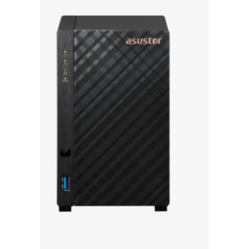 ASUSTOR NAS DRIVESTOR 2 AS1102TL, DT, 2 BAYS, REALTEK RTD1619B 1.7GHz QC, 1GB DDR4, USB3.2/USB2.0, GbEx1, WoL, WoW, 3YW.
