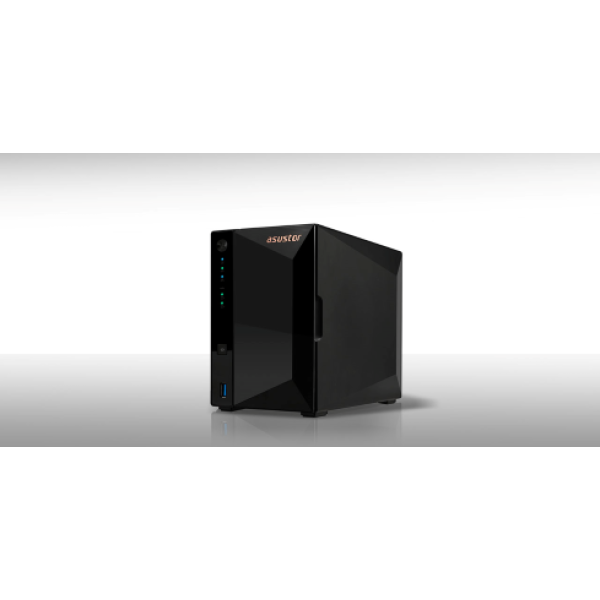 ASUSTOR NAS DRIVESTOR 2 PRO GEN2 AS3302T v2, DT, 2 BAYS HOT SWAP, REALTEK RTD1619B Quad-Core 1.7GHz, 2GB DDR4, 8GB eMMC, 3xUSB3.2, 2,5GbEx1, WoL, WoW, 3YW.